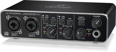 Behringer U-Phoria UMC202HD USB Audio Interfejs