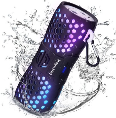 GŁOŚNIK PRZENOŚNY BLUETOOTH HEYSONG RGB IPX7