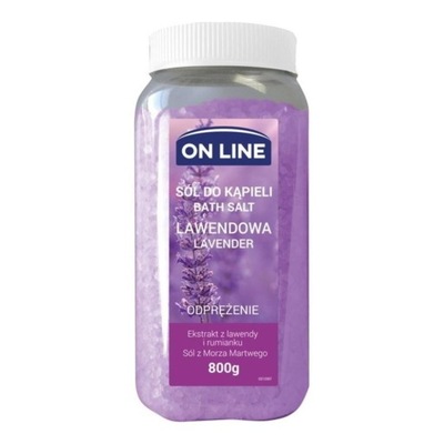 ON LINE Sól do kąpieli Lawendowa 800g