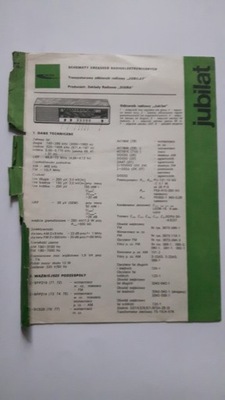 Schematy urzadzen radioelektronicznych - Radio JUBILAT ... (1976)
