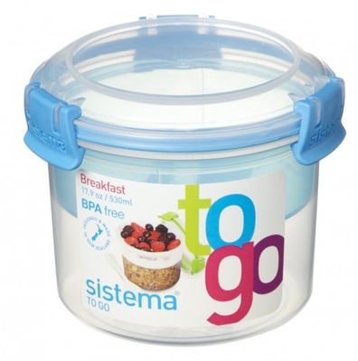 Sistema lunchbox śniadanie fit 530ml + łyżeczka