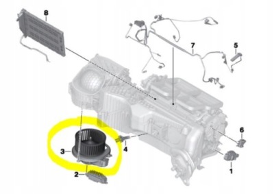Bmw 3 gt f34 // 2013r- вентилятор воздуходувка салона фото №1