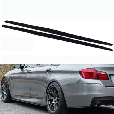 Накладки pod пороги bmw f10 f11 f18 mp глянцевый black фото №1