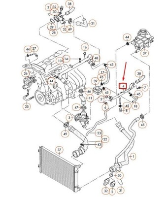 LAIDAS AUŠINTUVO AUDI A4 1.8 03- 09 