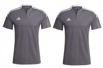 Koszulka adidas Polo TIRO 21 GM7364 - SZARY; S