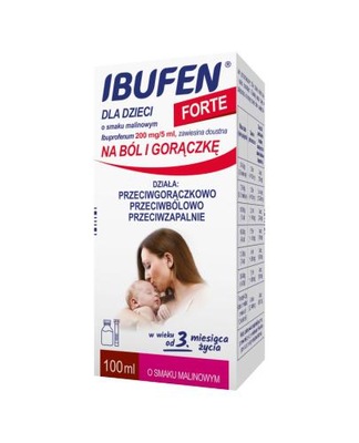 IBUFEN FORTE Zawiesina o smaku malinowym 100 ml