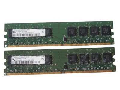 Pamięć DDR2 2GB 667MHz PC5300 Qimonda 2x 1GB Dual