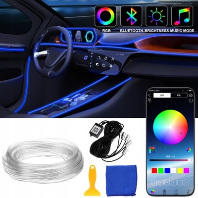 LEDY DIOPARA LUMINOSO LED CINTA RGB NEONY PARA INTERIOR COCHE AUTO  