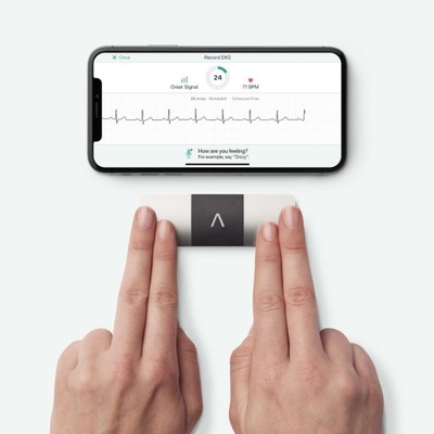 KardiaMobile 6L nowoczesny aparat EKG 6 kanałów