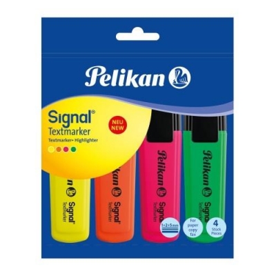 Zakreślacz różne kolory Pelikan 4 szt.