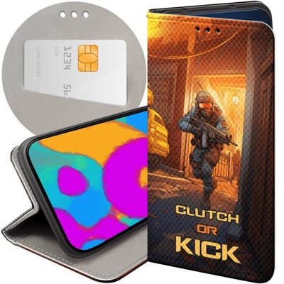 ETUI Z KLAPKĄ DO SAMSUNG GALAXY A51 5G WZORY CS GO COUNTER-STRIKE FUTERAŁ