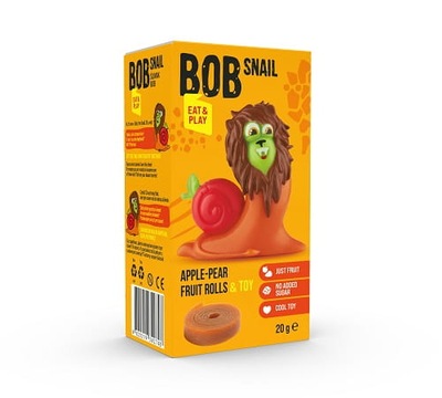 Bob Snail Przekąska jabłkowo-gruszkowa z zabawką b