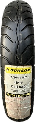 80/80-14 DUNLOP D115 TL 43P REINFORCED SUSTIPRINTA 