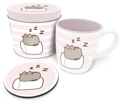 PUSHEEN KUBEK CERAMICZNY Z PODKŁADKĄ W PUSZCE 315 ml (GP85551)