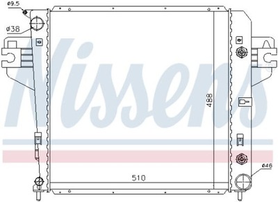 RADUADOR DEL MOTOR NISSENS 61017  