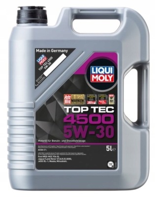 ACEITE 5W-30 TOP TEC 4500 5L ACEA C1-08 FORD WSS-M2C 934-B TOP TEC 4500 5W-3  