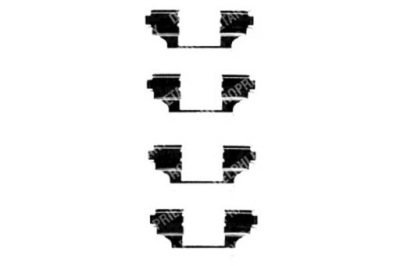 Delphi lx0403 набір аксесуари, гальмівні колодки гальмівні фото №1