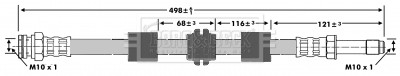 BORG & BECK BBH6708 ПРОВОД ТОРМОЗНОЙ ELASTYCZ 