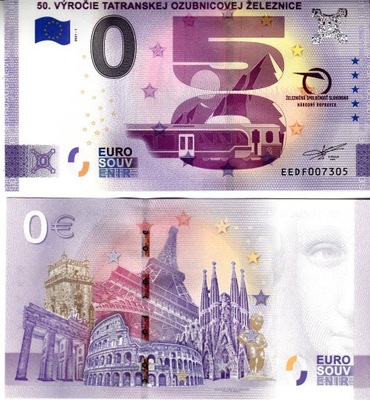 Banknot 0-euro-Slowacja -2021-1 50.Tatranskej