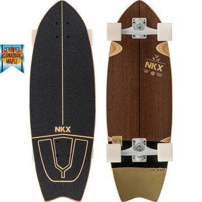 Surfskate Deskorolka do Surfingu NKX Maverick Gold 31"