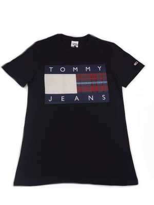 TOMMY HILFIGER T-shirt CZARNY ROZMIAR XL.