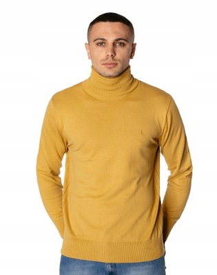 Elegancki Cienki Sweter Męski Golf S2S YTFC-02 XL