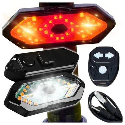 KIERUNKOWSKAZY ROWEROWE SYGNALIZACJA TYŁ LED PILOT OŚWIETLENIE MIGACZ ROWER