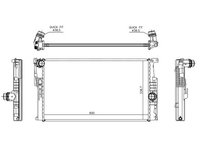 BMW 2 F22 2014- РАДИАТОР 7600511