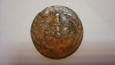 Moneta 1/4 Real 1833 - Meksyk