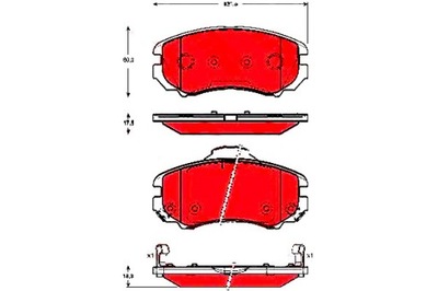 КОЛОДКИ ТОРМОЗНЫЕ HYUNDAI ПЕРЕД SONATA KIA SPORTAGE