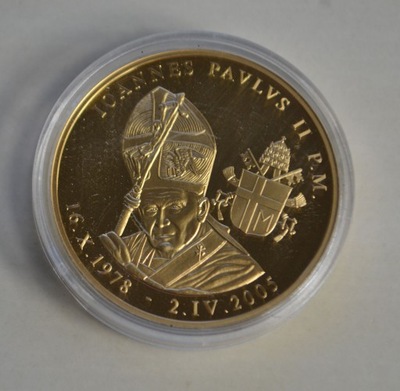 Jan Paweł II - duży ciekawy medal