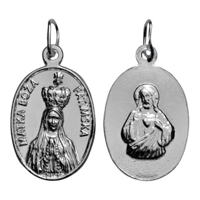 Medalik srebrny Matka Boża Fatimska