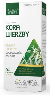 Medica Herbs kora wierzby 550 mg 60 kaps
