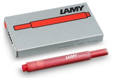 Naboje Lamy T10 Czerwone