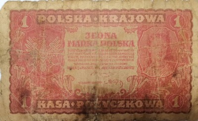 Polska - BANKNOT - 1 Marka Polska 1919