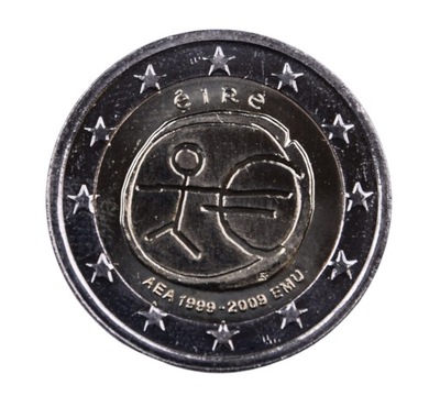 2 euro 2009 Irlandia - 10 lat Unii Gospodarczej