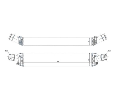 Audi a4/s4 b8 08-11 інтеркулер фото №1