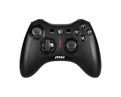 MSI FORCEGC20V2 kontroler gier Czarny USB 2.0 Gamepad Analogowa/Cyfrowa And