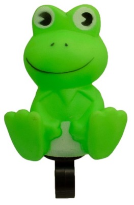 Dzwonek rowerowy żaba zielona piszczałka