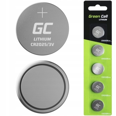 GREEN CELL BATERIA LITOWA CR2025 3V 160mAh 5szt