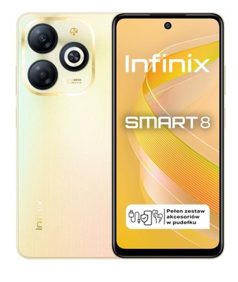 Smartfon Infinix SMART 8 3 GB / 64 GB 4G (LTE) Złoty