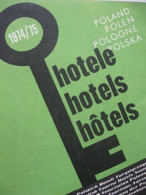 HOTELE Hotels Poland KATALOG HOTELI PRL 1974