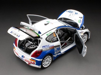 CRAIG BREEN PEUGEOT 207 S2000 SUN STAR 1:18 MODEL METALOWY