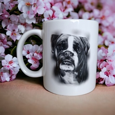 Kubek Bokser bokserek rasy psów prezent dla miłośników psów do kawy herbaty