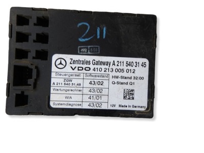 Mercedes-benz e w211 2003 модулі комфорту шлюз фото №1