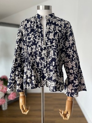 Polo Ralph Lauren kwiecista koszula granatwa 100% bawełna M