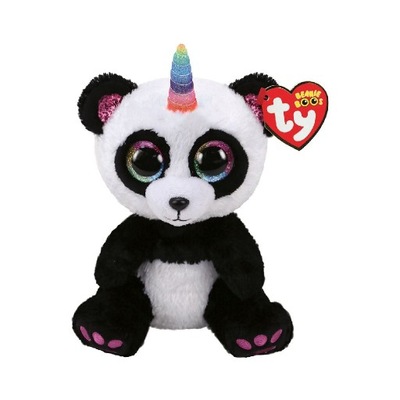 TY Beanie Boos Panda Pluszowa zabawka Paryż 15 cm