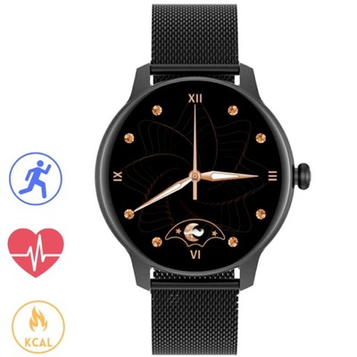 Czarny smartwatch G.Rossi SW020-2