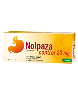 NOLPAZA CONTROL 14 tabl. na zgagę