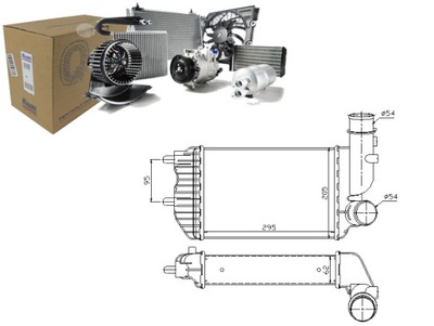 Nissens інтеркулер citroen jumper 1.9 td 230p фото №1